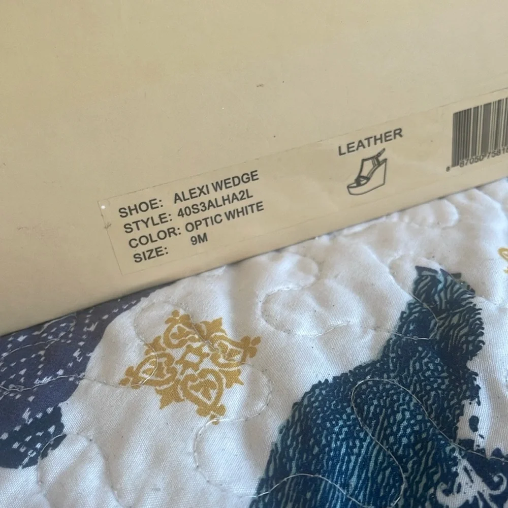 Michael Kors White and Brown Wedge Shoes - Picture 7 of 7